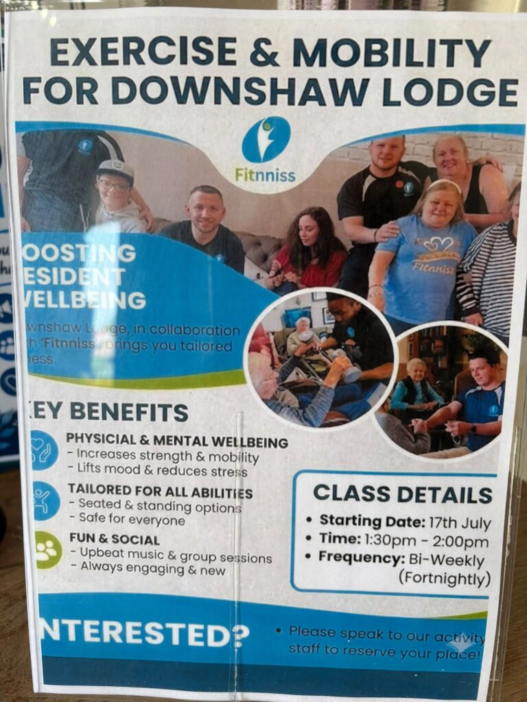 Keeping fit at Downshaw Lodge